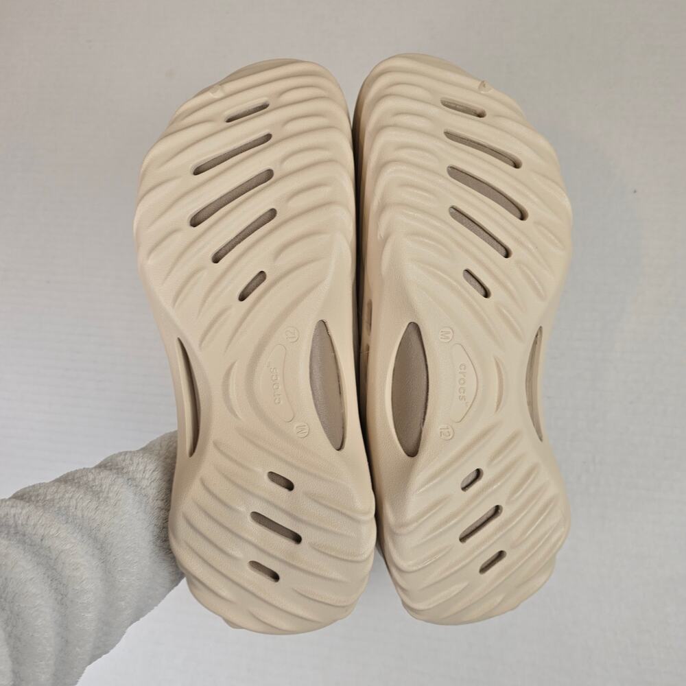 Crocs Echo Wave Clogs Sz M12 Almond Tint Slip On Sandals Slides Shoes 210521-0LL - Picture 4 of 5